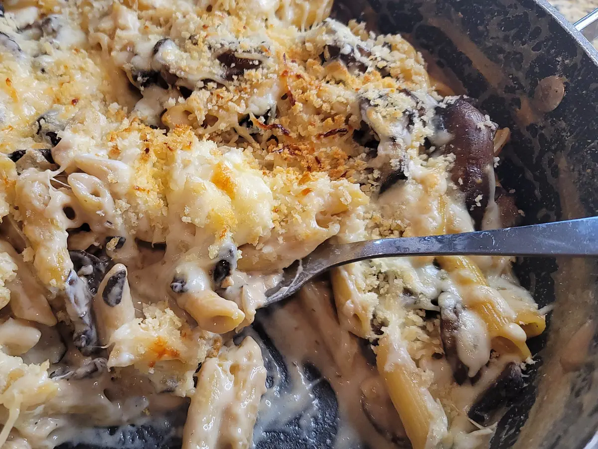 Creamy Mushroom Spinach Pasta