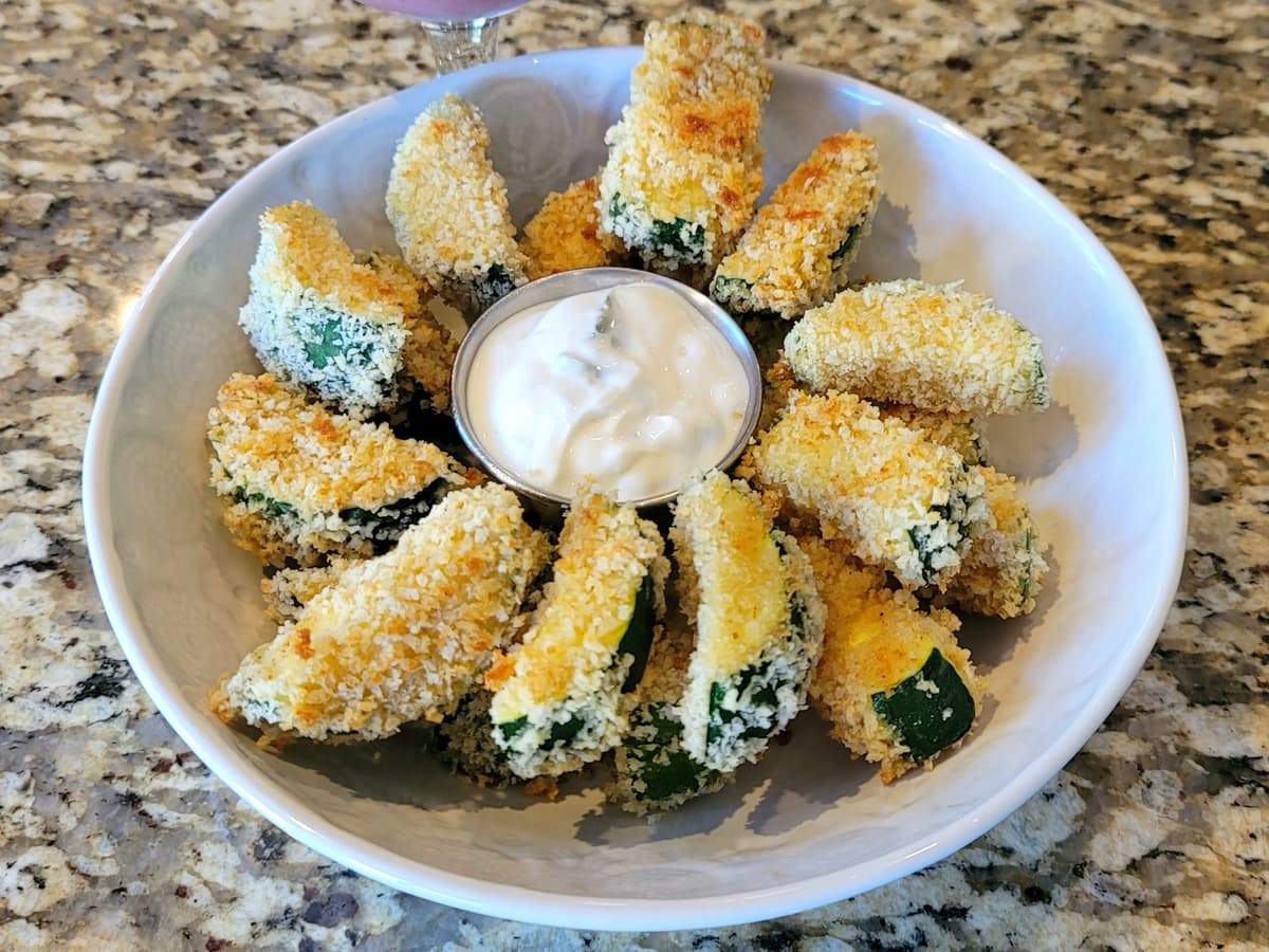 ซูกินีกรอบ preparation step 1