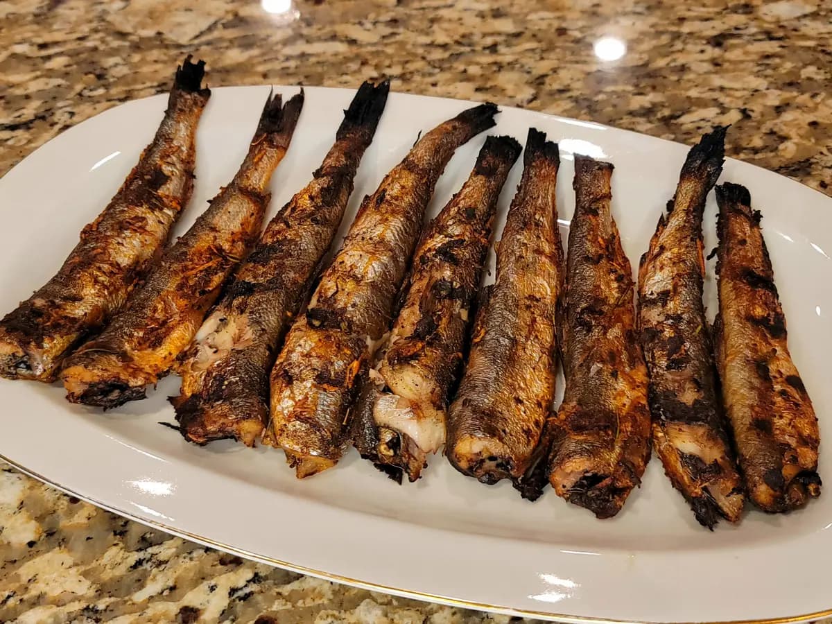 Grilled Sardines or Smelts