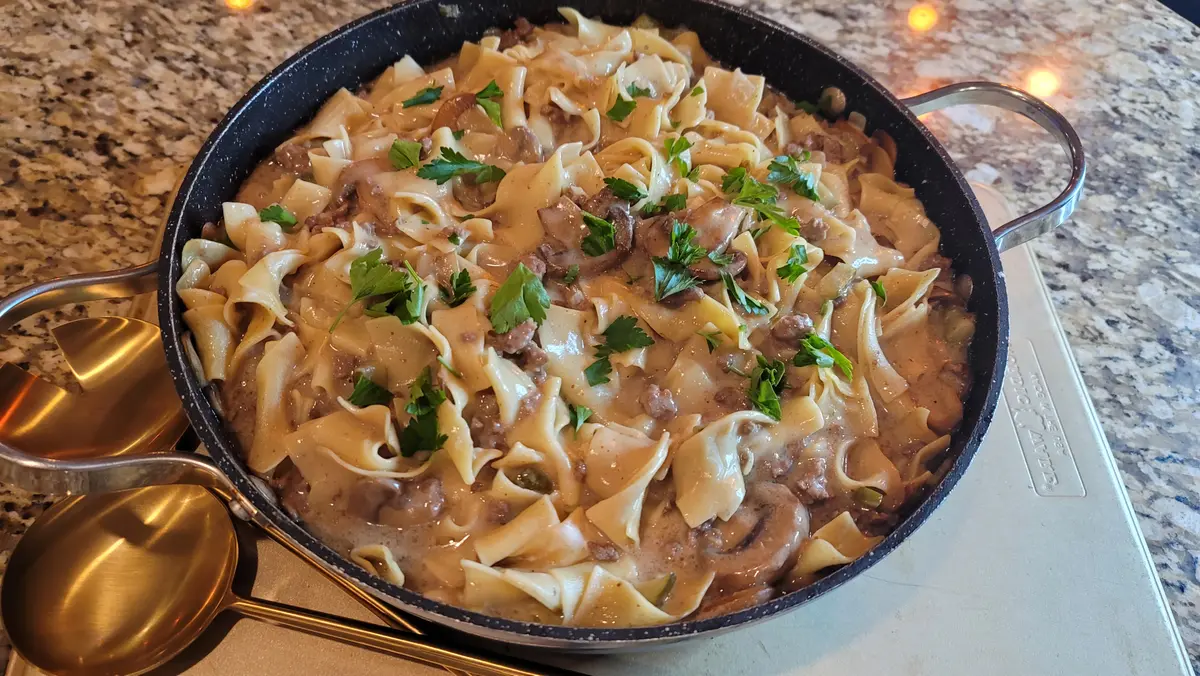 Ground Beef Stroganoff
