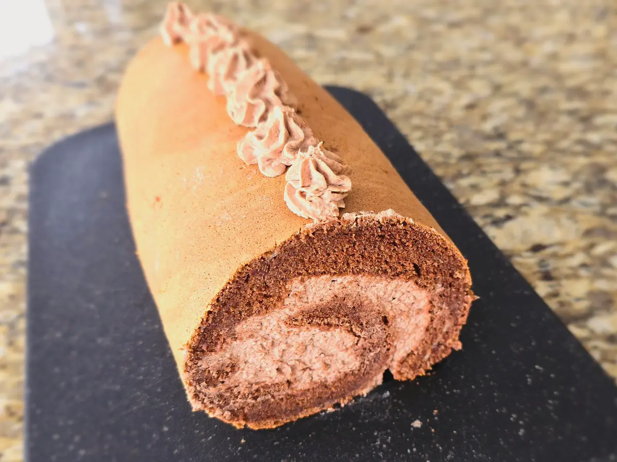 Chocolate Japanese Cake Roll