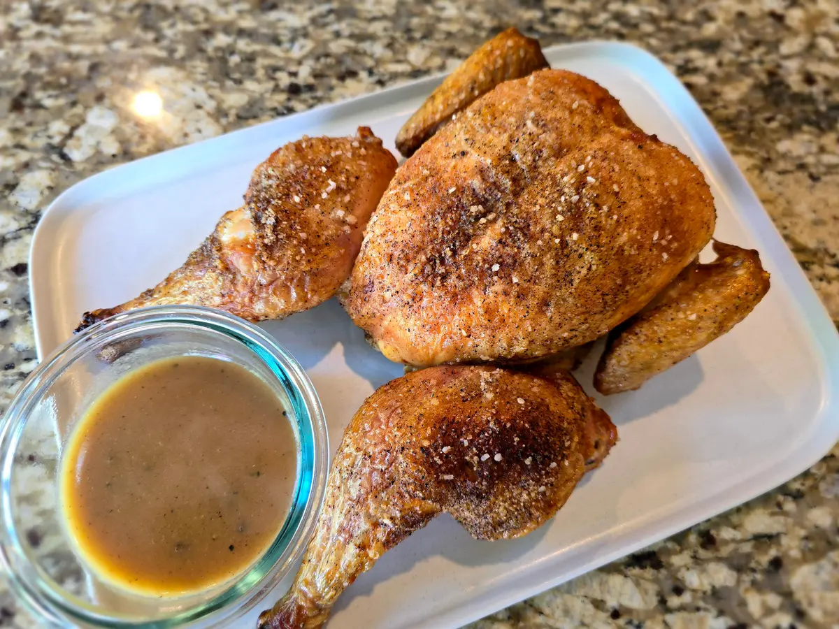 Quick and Delicious Crispy Chicken with Optional Gravy