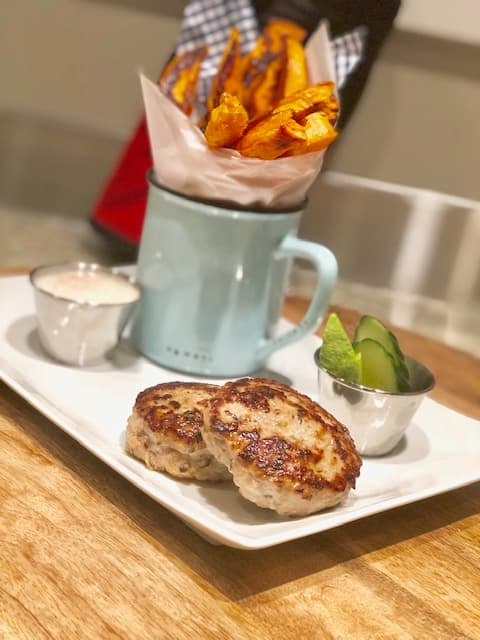 เบอร์เกอร์ไก่งวงฉ่ำๆ รสเด็ด 🍔✨… และส่วนผสมลับสุดพิเศษ preparation step 3