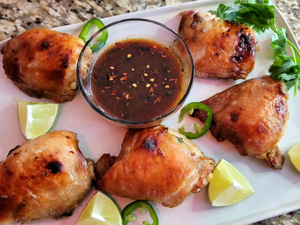Asian Marinade Baked Chicken Thighs