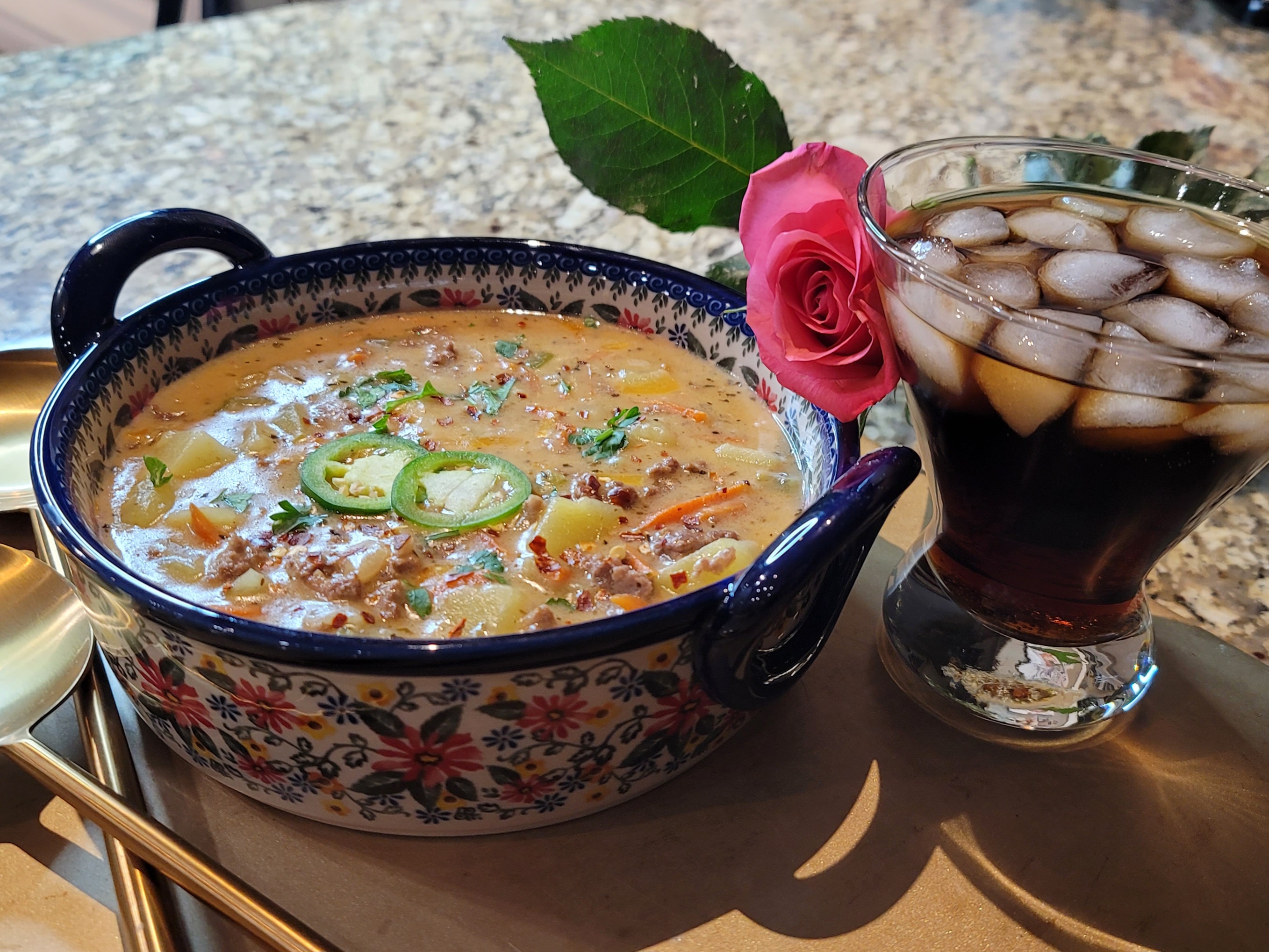 치즈버거 수프 preparation step 1