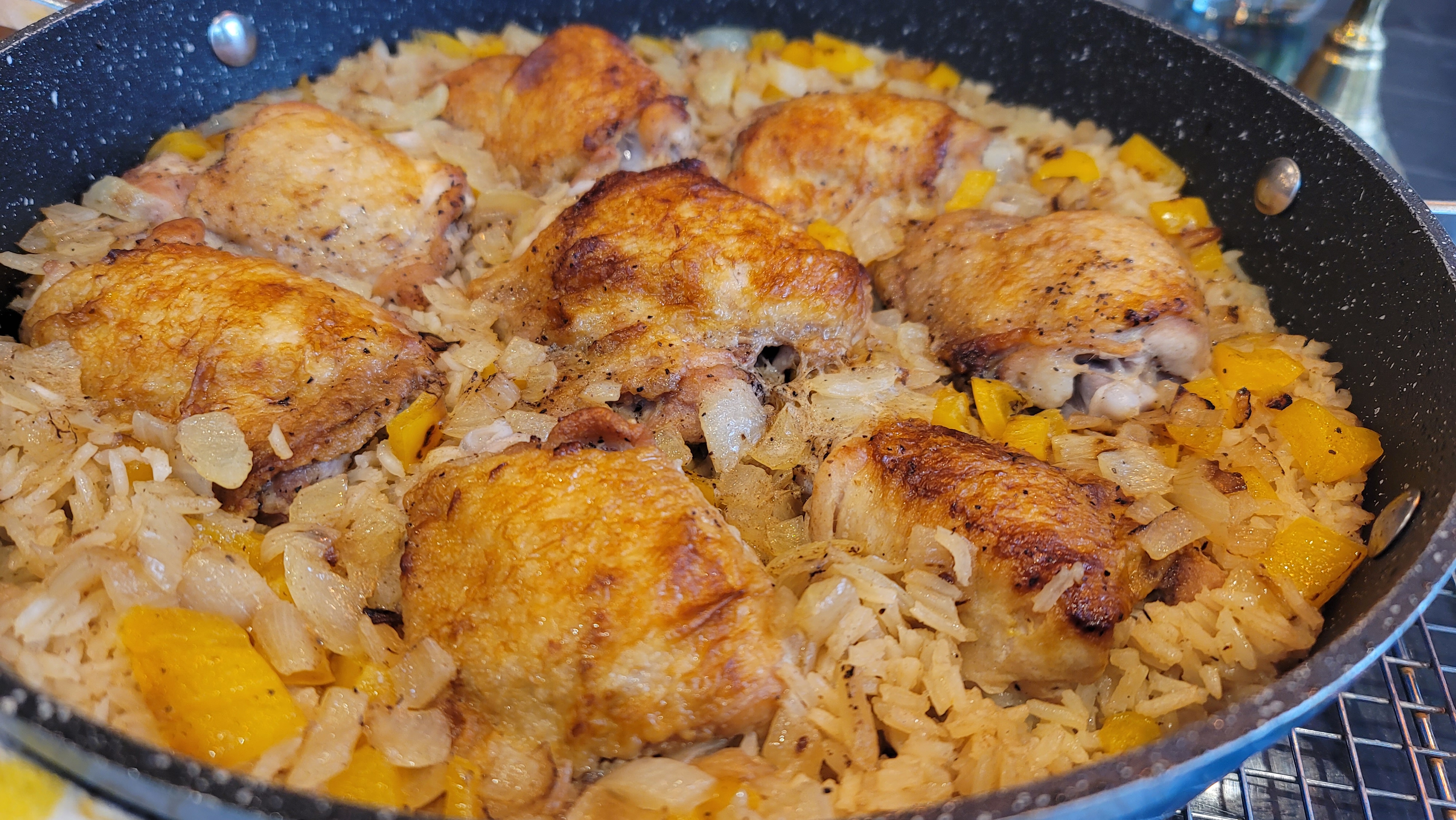 चिकन राइस preparation step 1