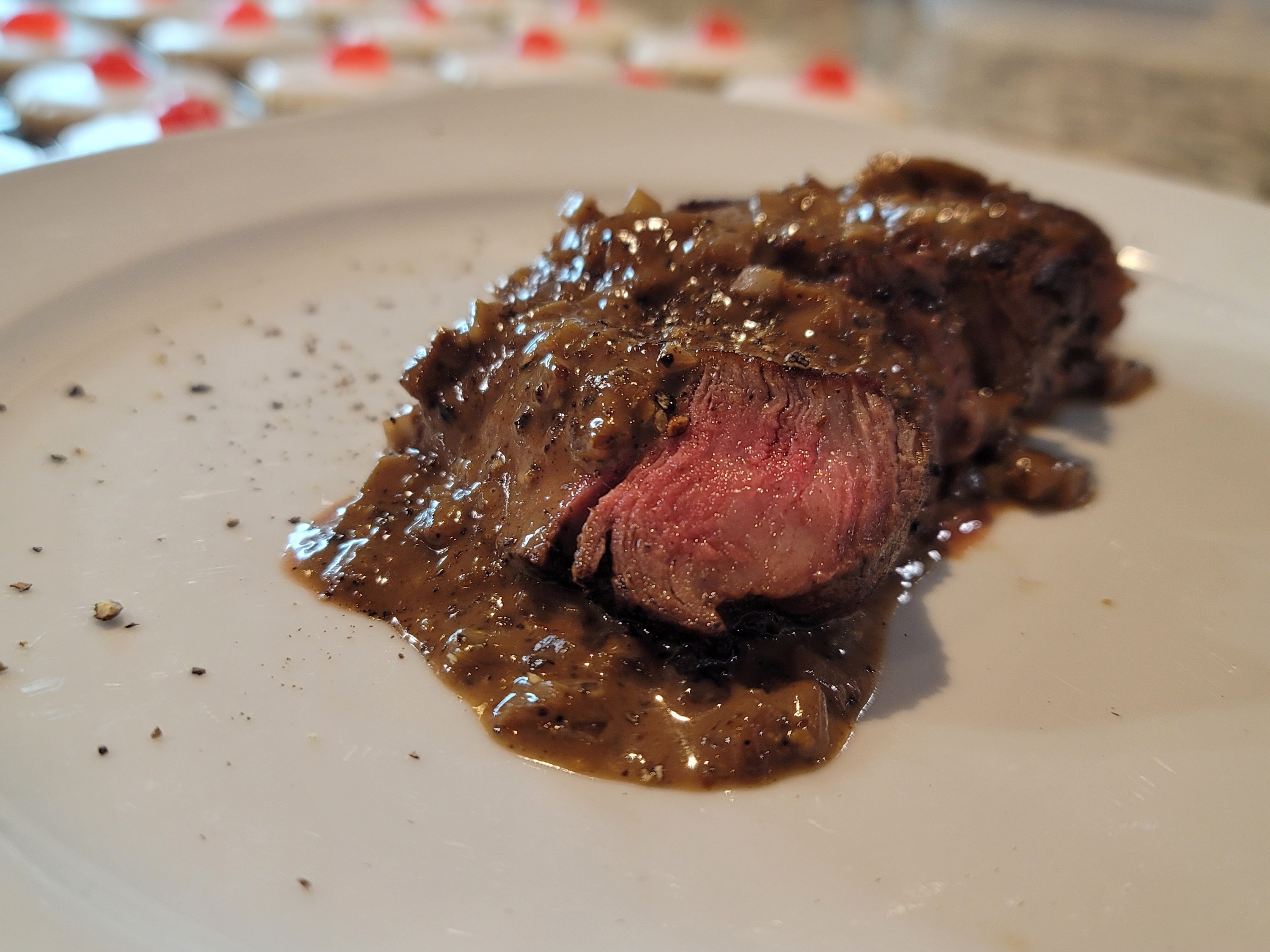 Filet mignon sauce au poivre