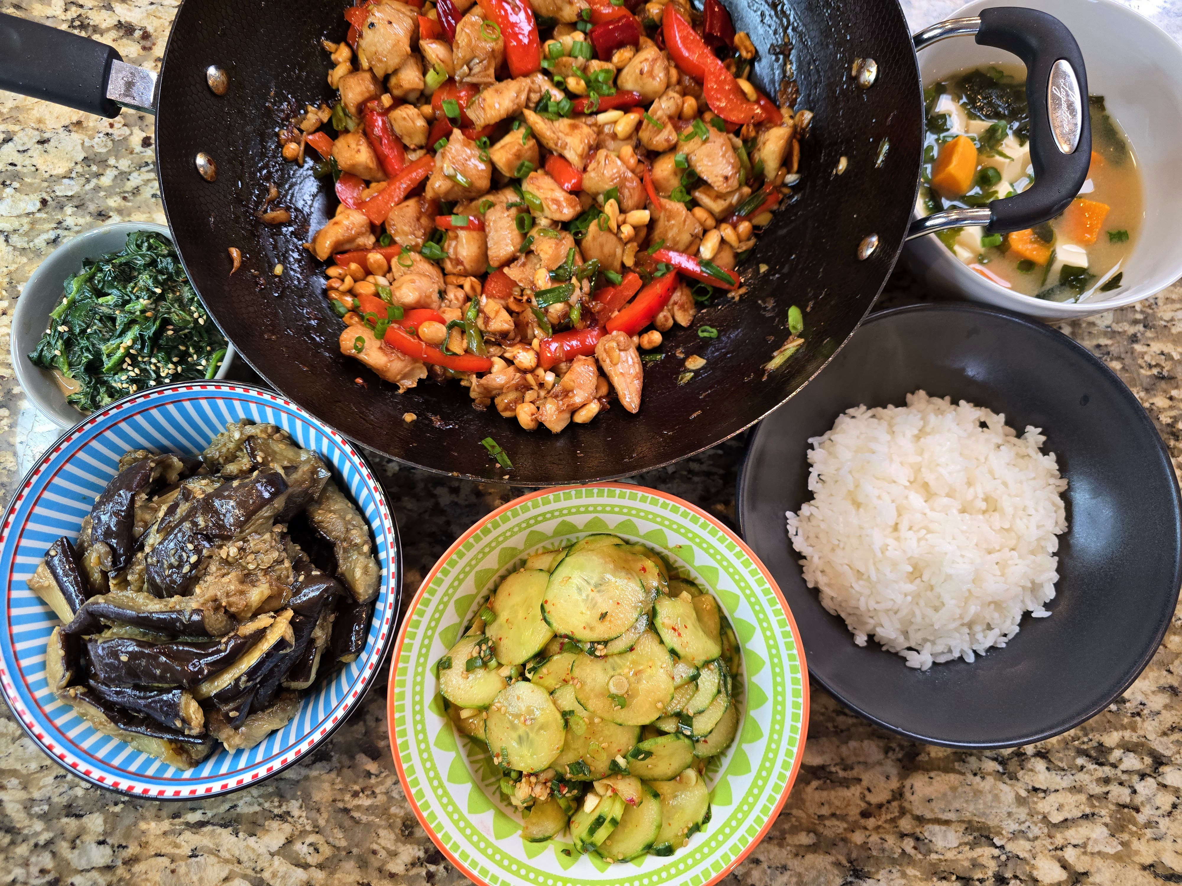 Aubergines marinées au gingembre et à la sauce soja (banchan d'inspiration coréenne)