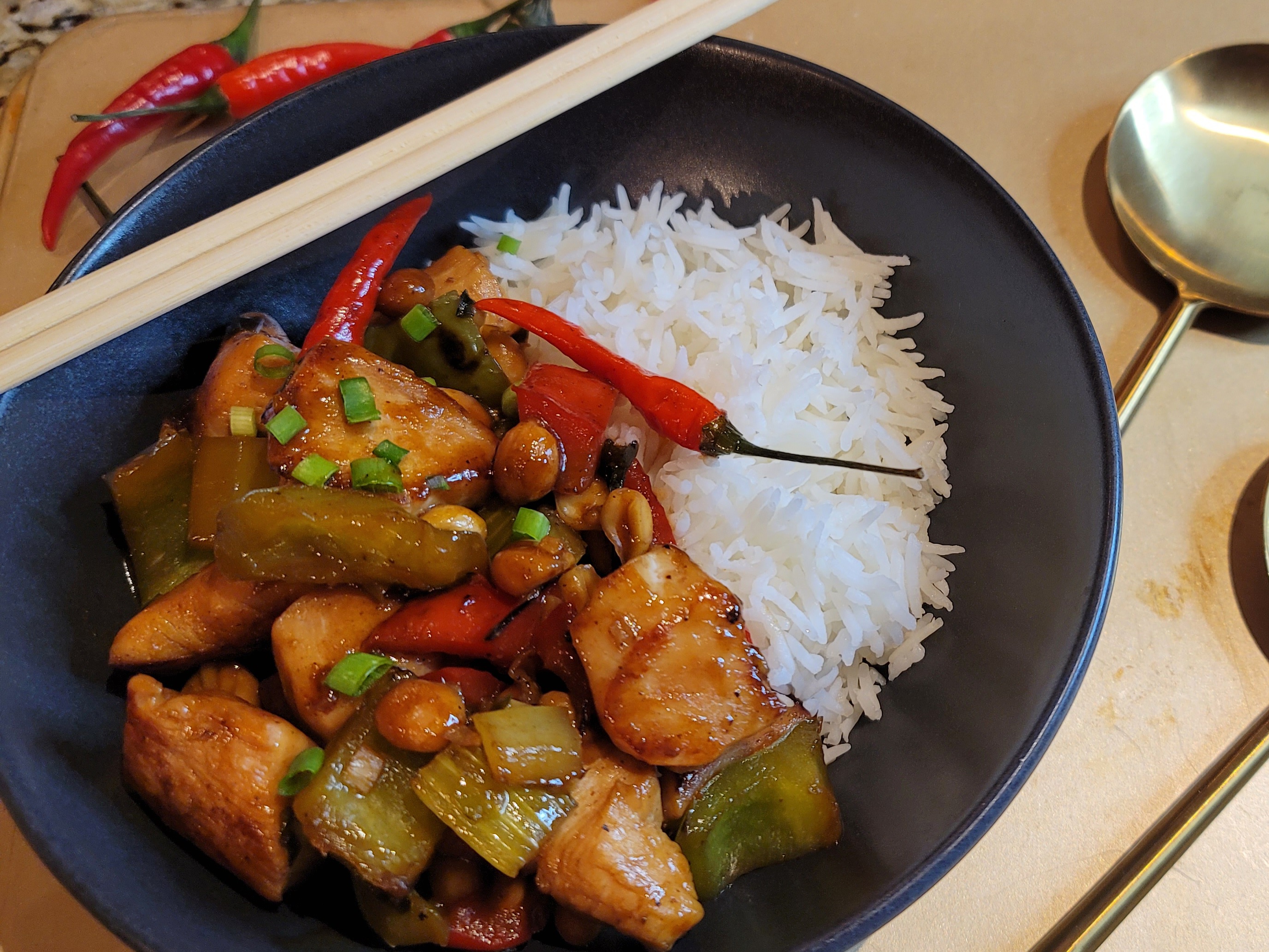 Poulet Kung Pao preparation step 1