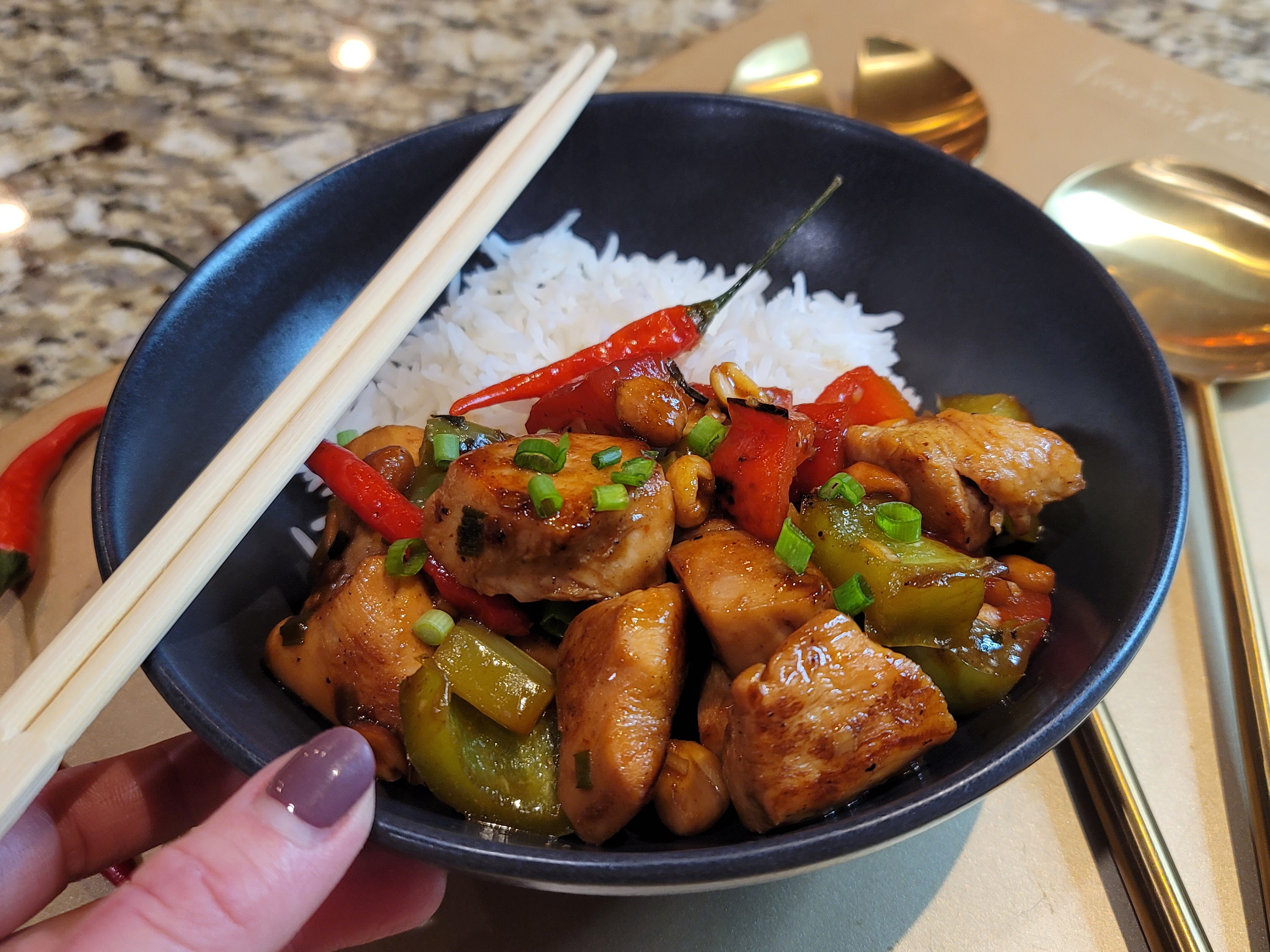 Poulet Kung Pao preparation step 2